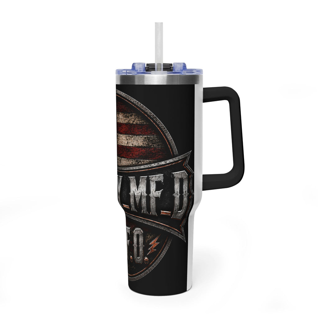 40oz Harley MF Veteran American Flag Vacuum Tumbler