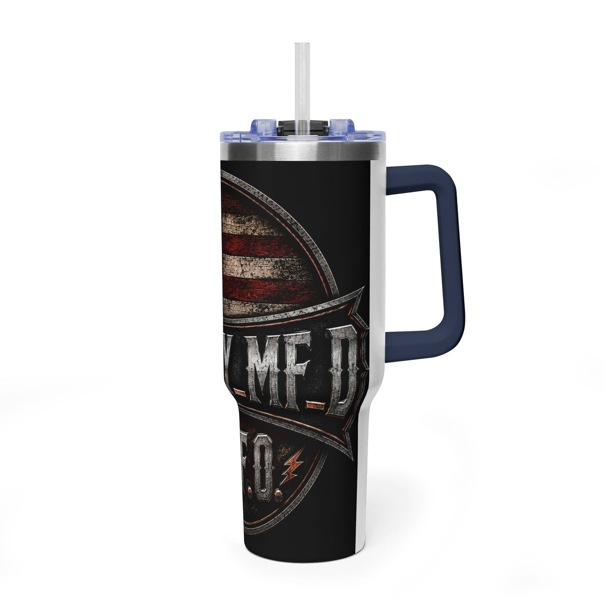40oz Harley MF Veteran American Flag Vacuum Tumbler