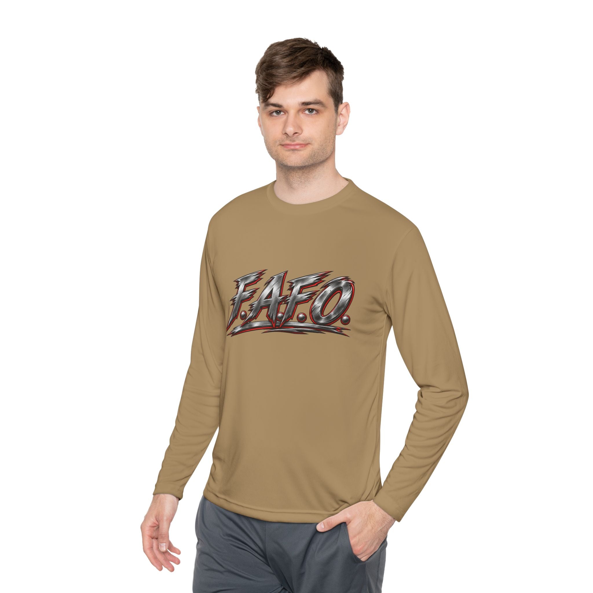 Long Sleeve Tee — 'F.A.Q.' Front / 'Team Harded' Back Graphic