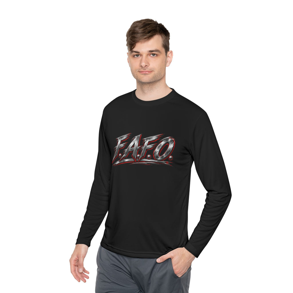 Long Sleeve Tee — 'F.A.Q.' Front / 'Team Harded' Back Graphic