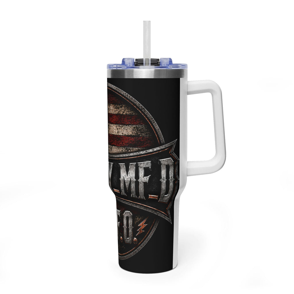 40oz Harley MF Veteran American Flag Vacuum Tumbler