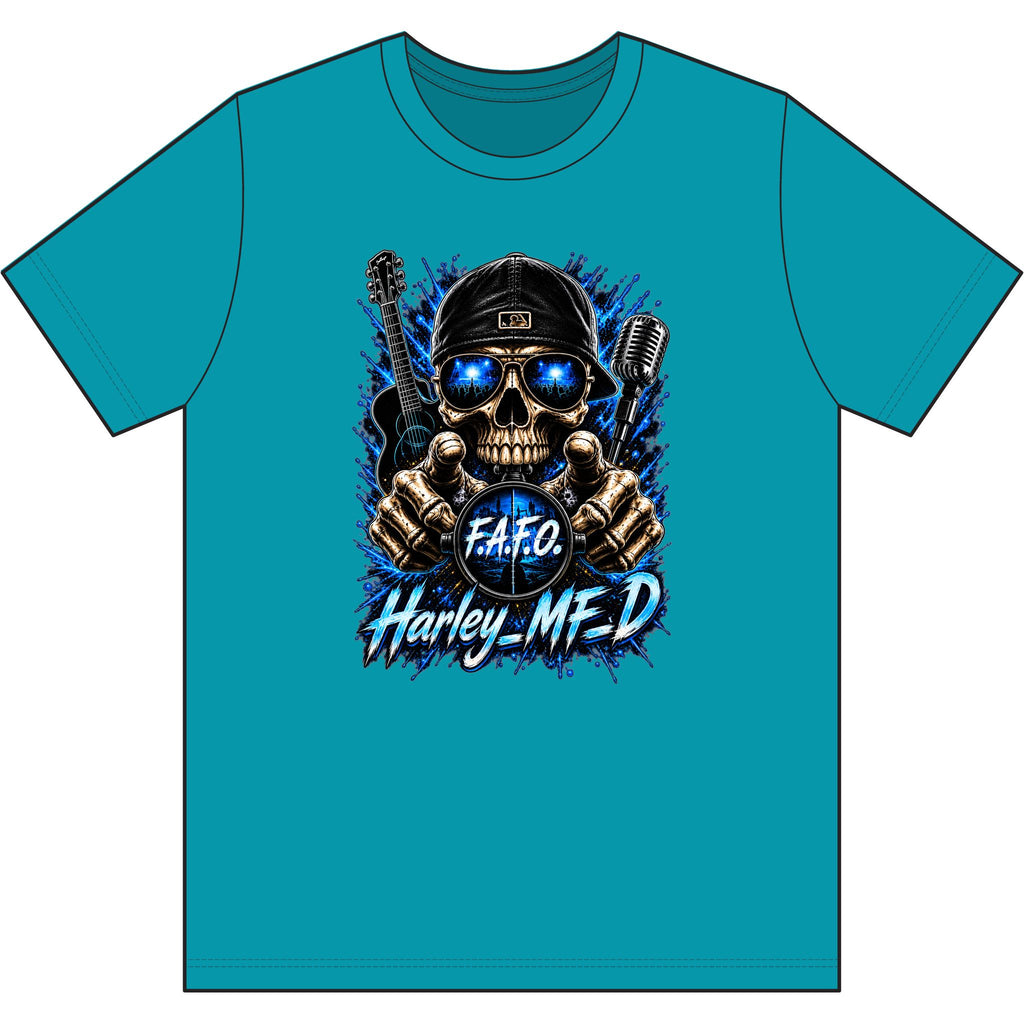 Harley MFD Skull Tee — FAFO Biker Graphic T-Shirt