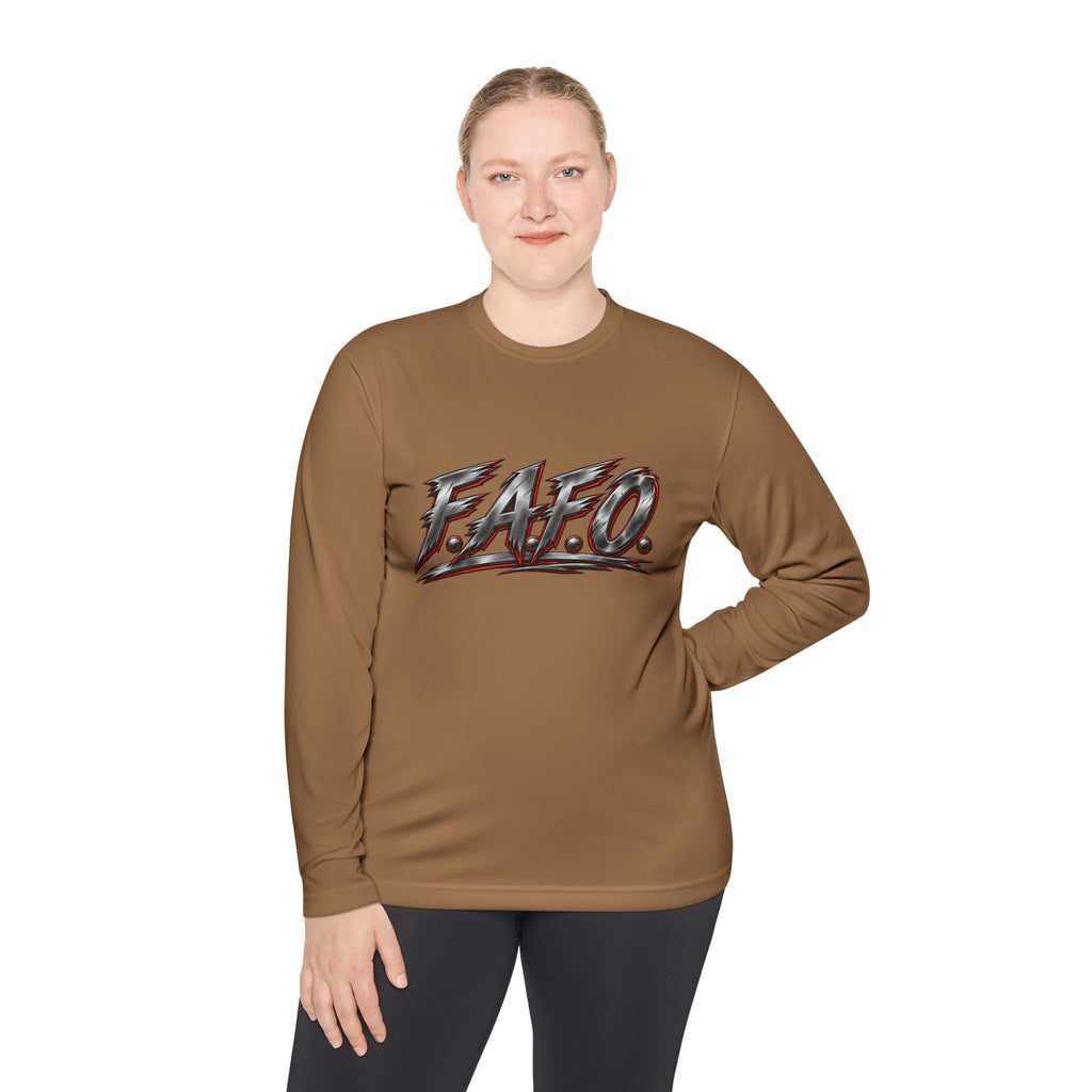 Long Sleeve Tee — 'F.A.Q.' Front / 'Team Harded' Back Graphic