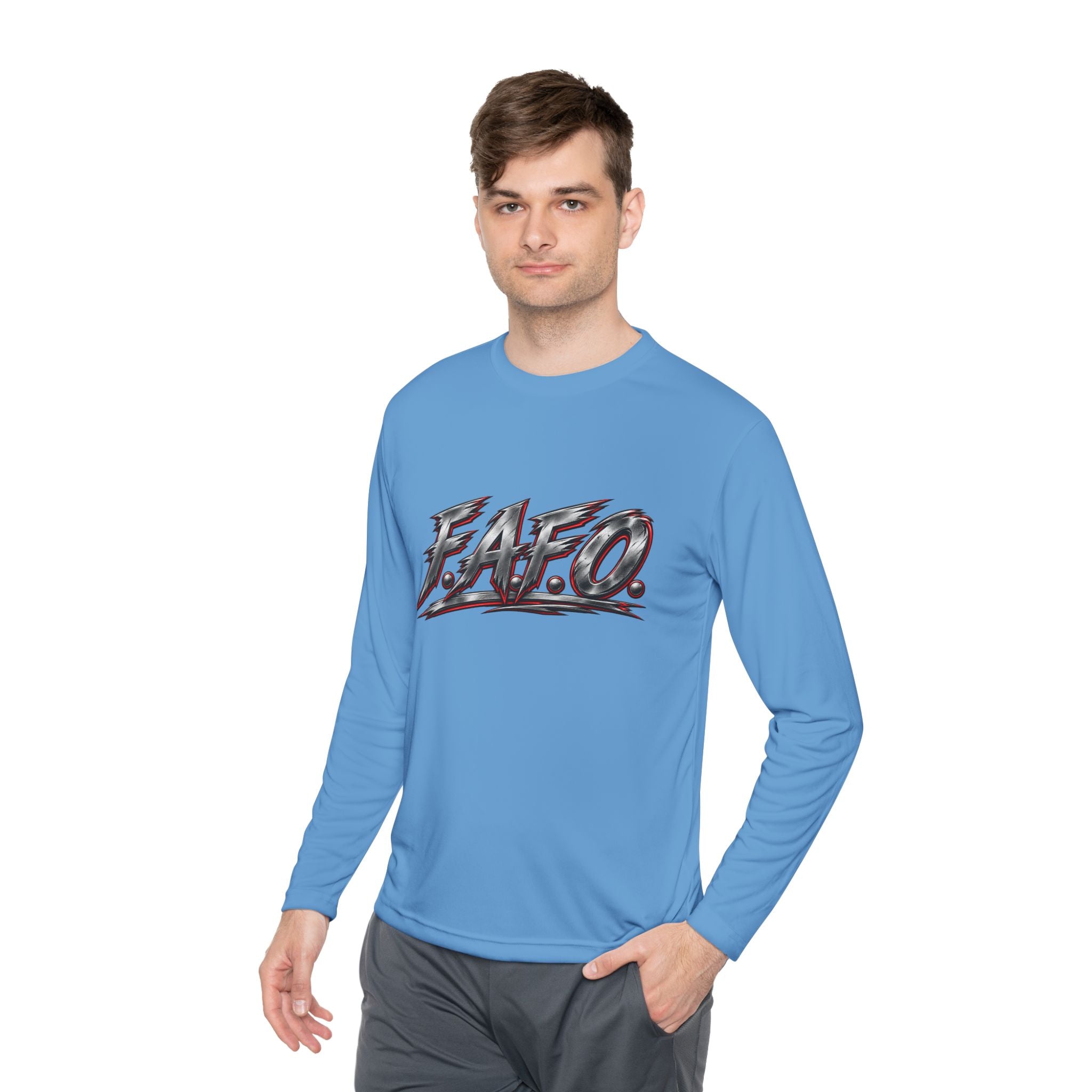 Long Sleeve Tee — 'F.A.Q.' Front / 'Team Harded' Back Graphic