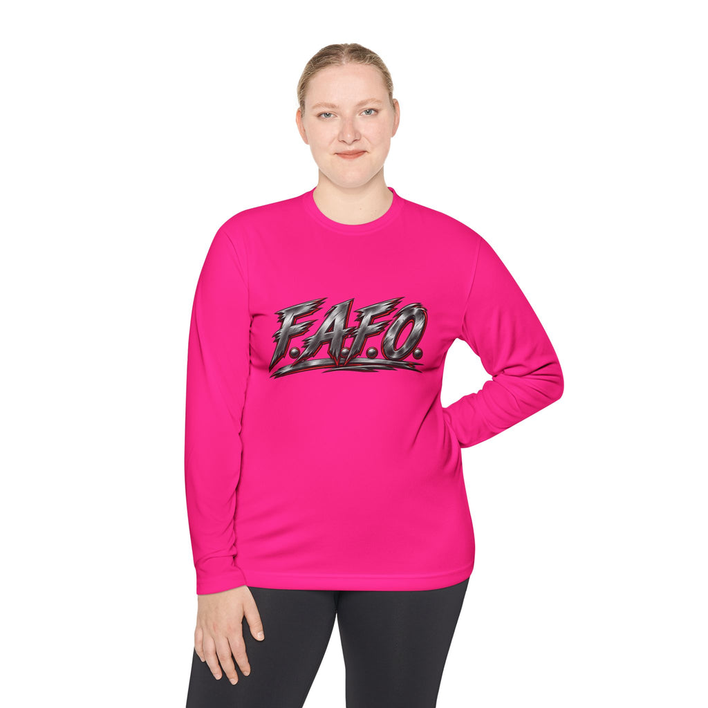 Long Sleeve Tee — 'F.A.Q.' Front / 'Team Harded' Back Graphic