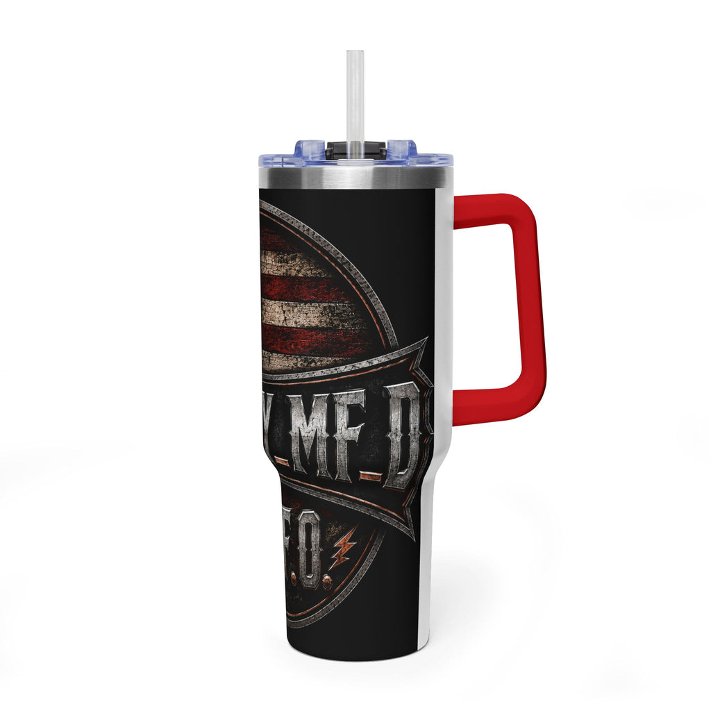 40oz Harley MF Veteran American Flag Vacuum Tumbler