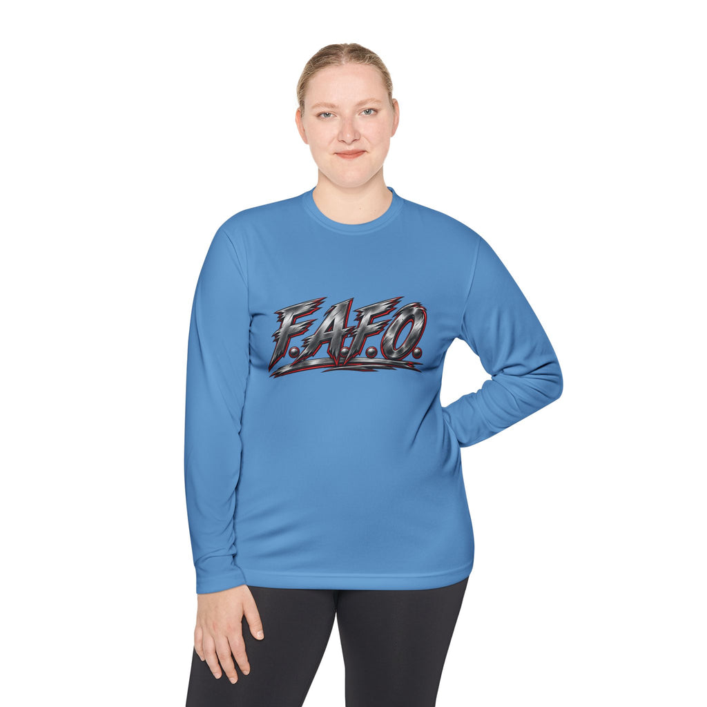 Long Sleeve Tee — 'F.A.Q.' Front / 'Team Harded' Back Graphic