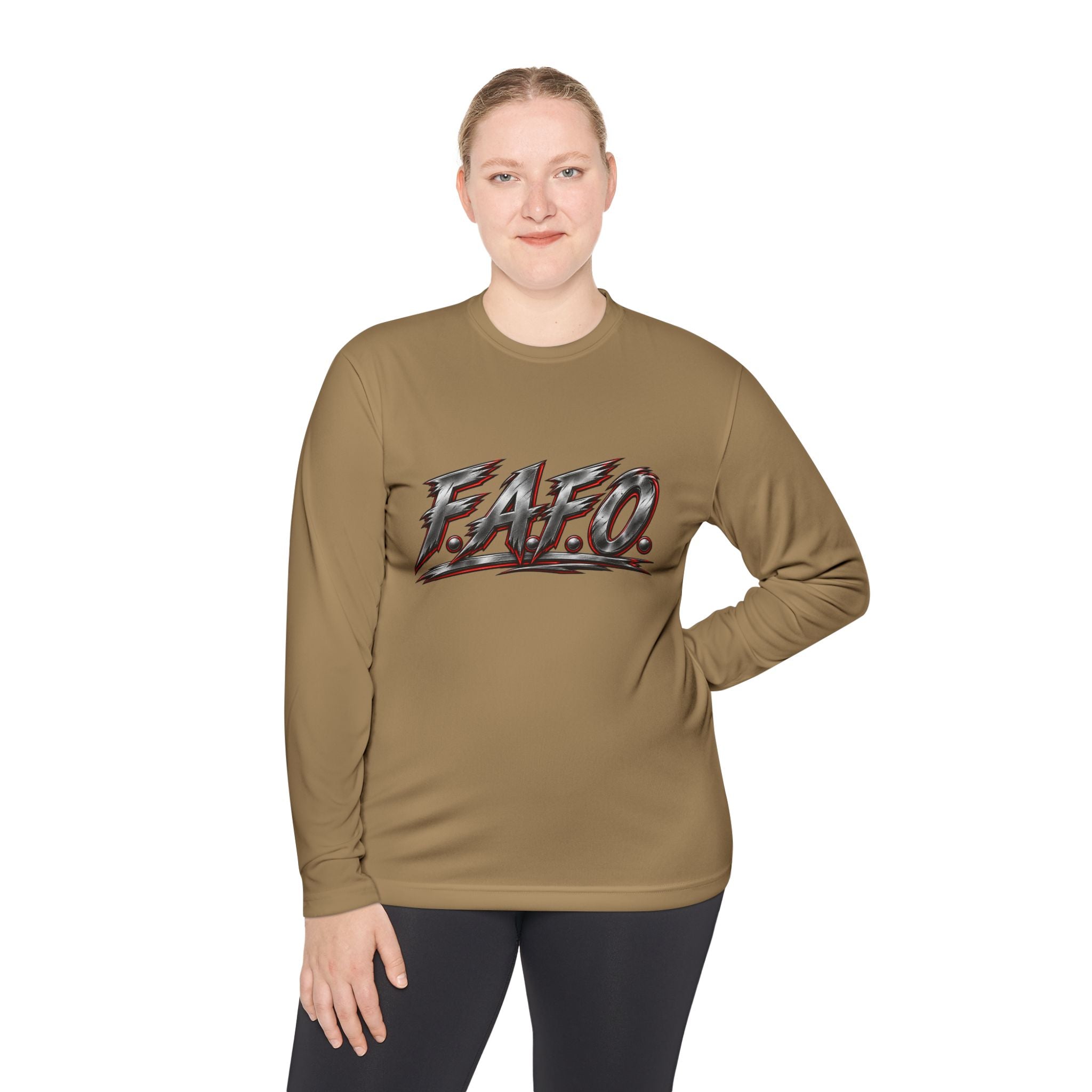 Long Sleeve Tee — 'F.A.Q.' Front / 'Team Harded' Back Graphic