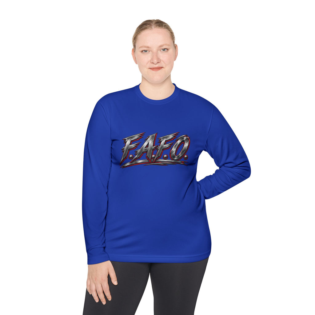 Long Sleeve Tee — 'F.A.Q.' Front / 'Team Harded' Back Graphic