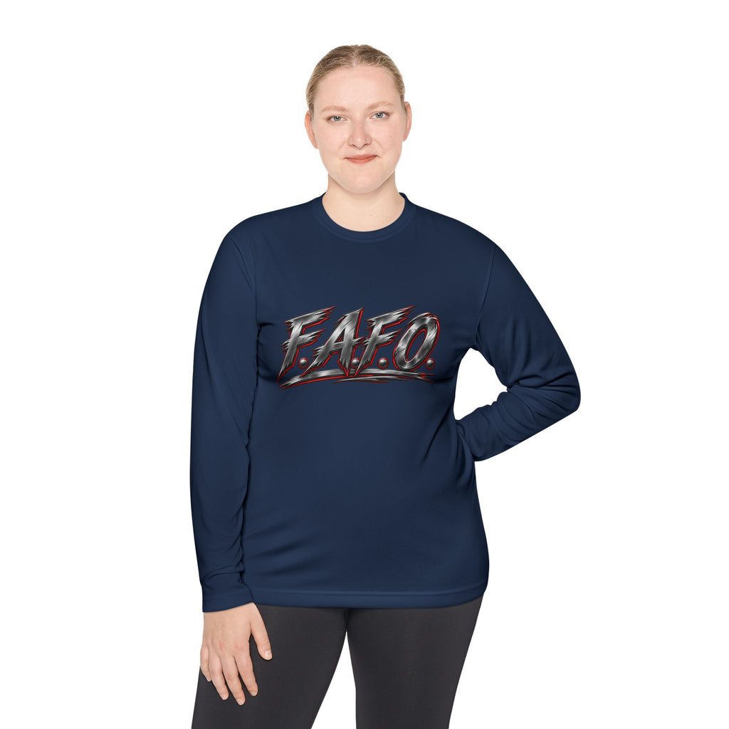 Long Sleeve Tee — 'F.A.Q.' Front / 'Team Harded' Back Graphic