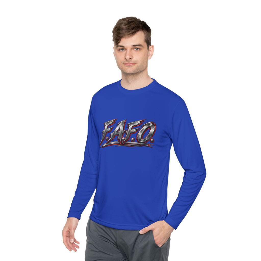 Long Sleeve Tee — 'F.A.Q.' Front / 'Team Harded' Back Graphic