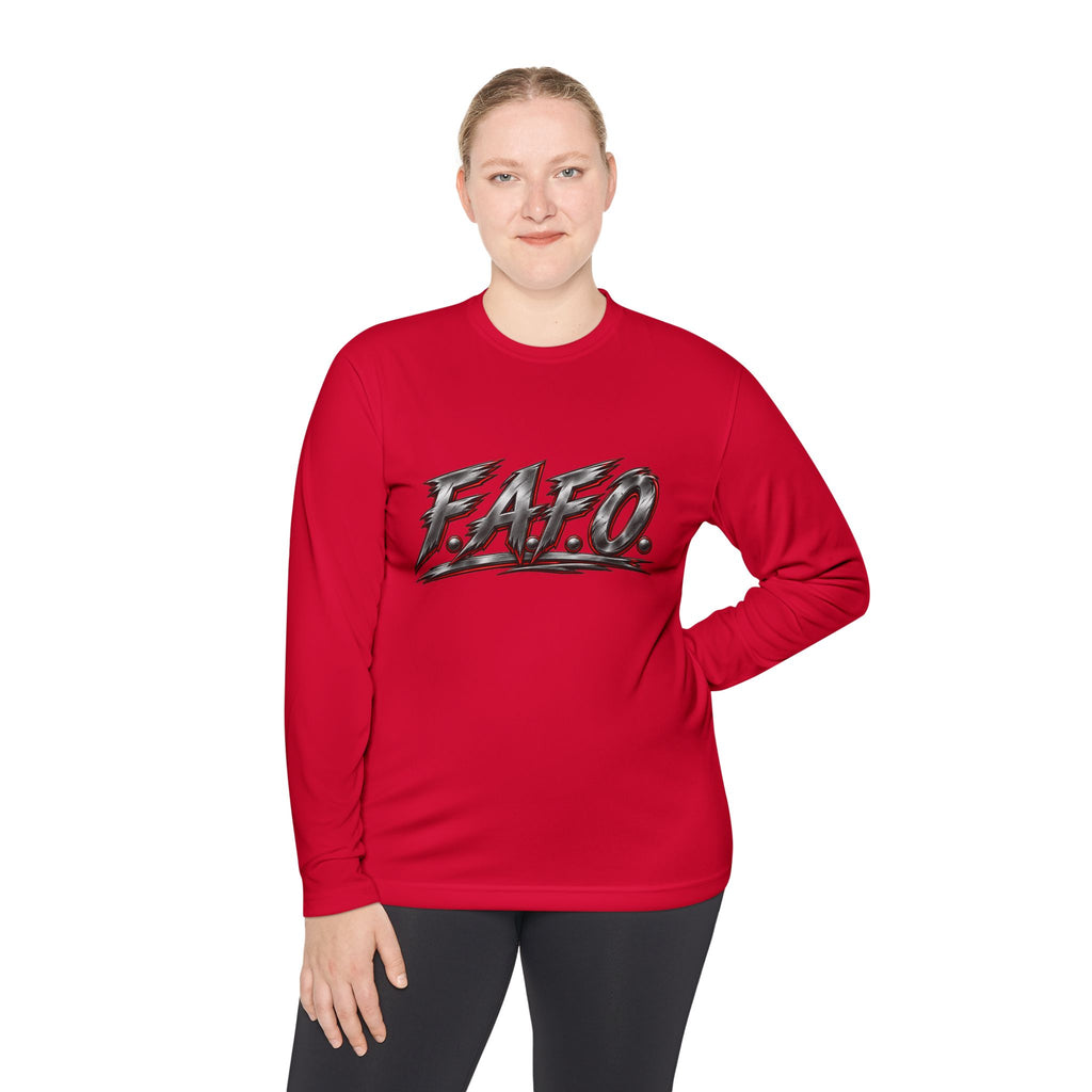 Long Sleeve Tee — 'F.A.Q.' Front / 'Team Harded' Back Graphic