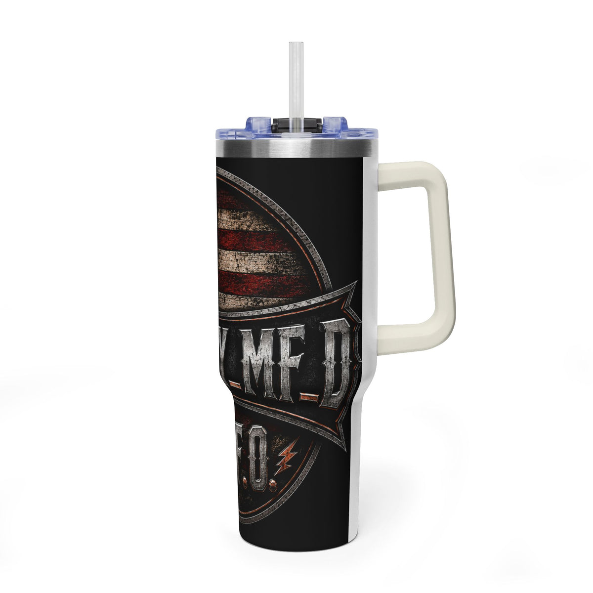 40oz Harley MF Veteran American Flag Vacuum Tumbler