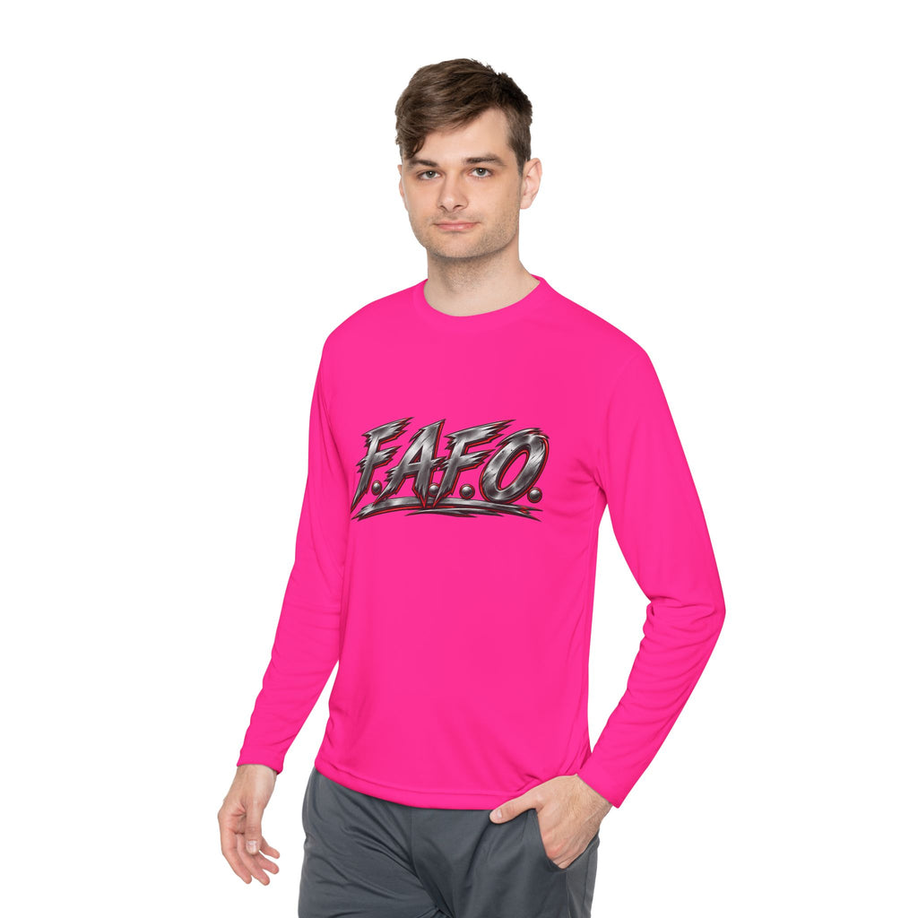 Long Sleeve Tee — 'F.A.Q.' Front / 'Team Harded' Back Graphic
