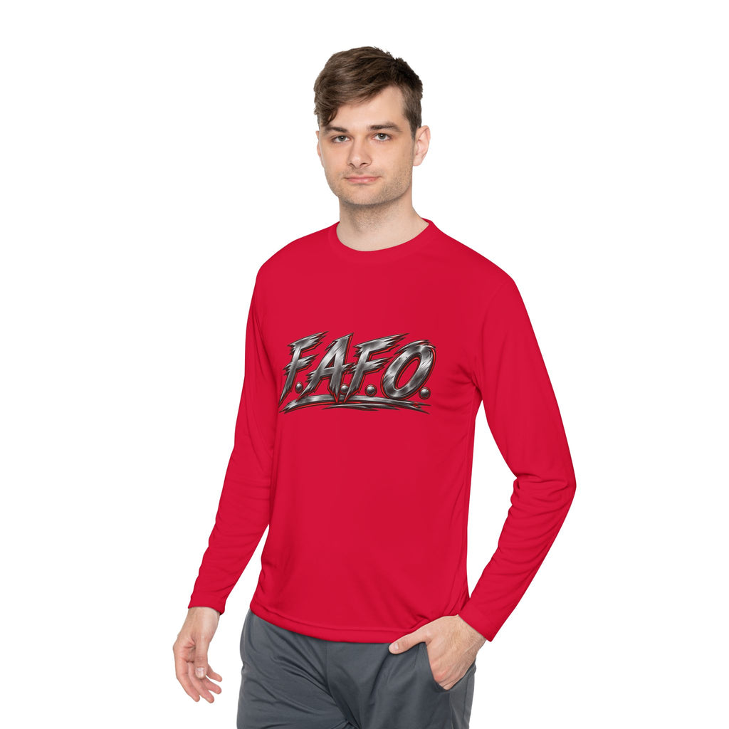 Long Sleeve Tee — 'F.A.Q.' Front / 'Team Harded' Back Graphic