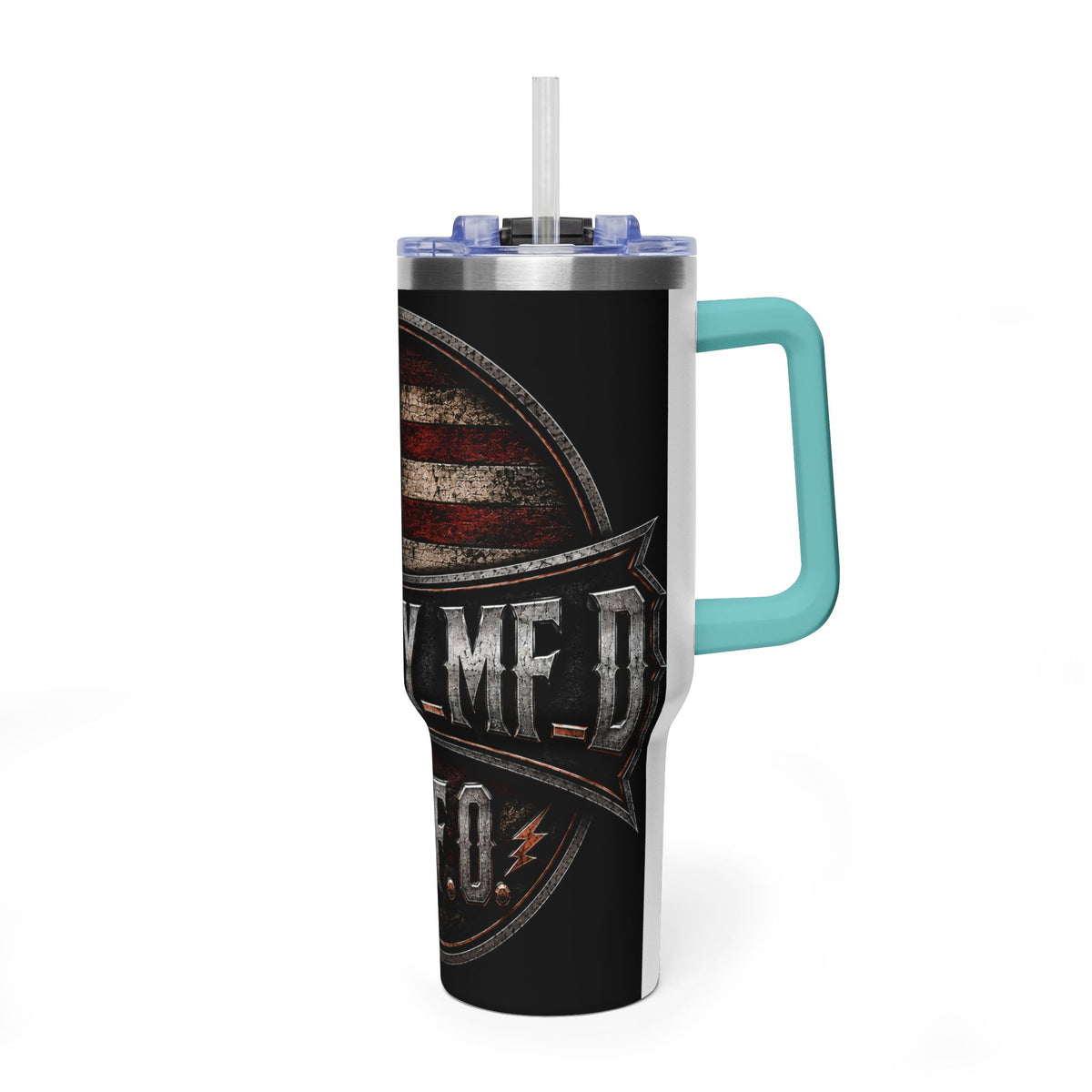40oz Harley MF Veteran American Flag Vacuum Tumbler