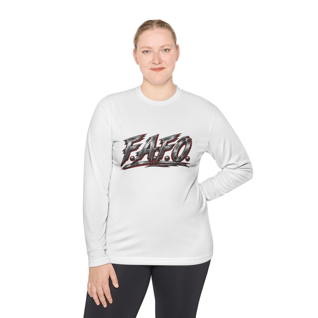 Long Sleeve Tee — 'F.A.Q.' Front / 'Team Harded' Back Graphic