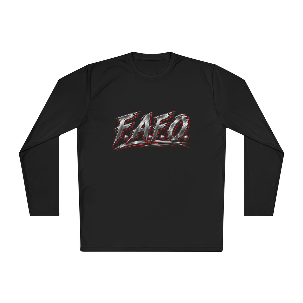 Long Sleeve Tee — 'F.A.Q.' Front / 'Team Harded' Back Graphic