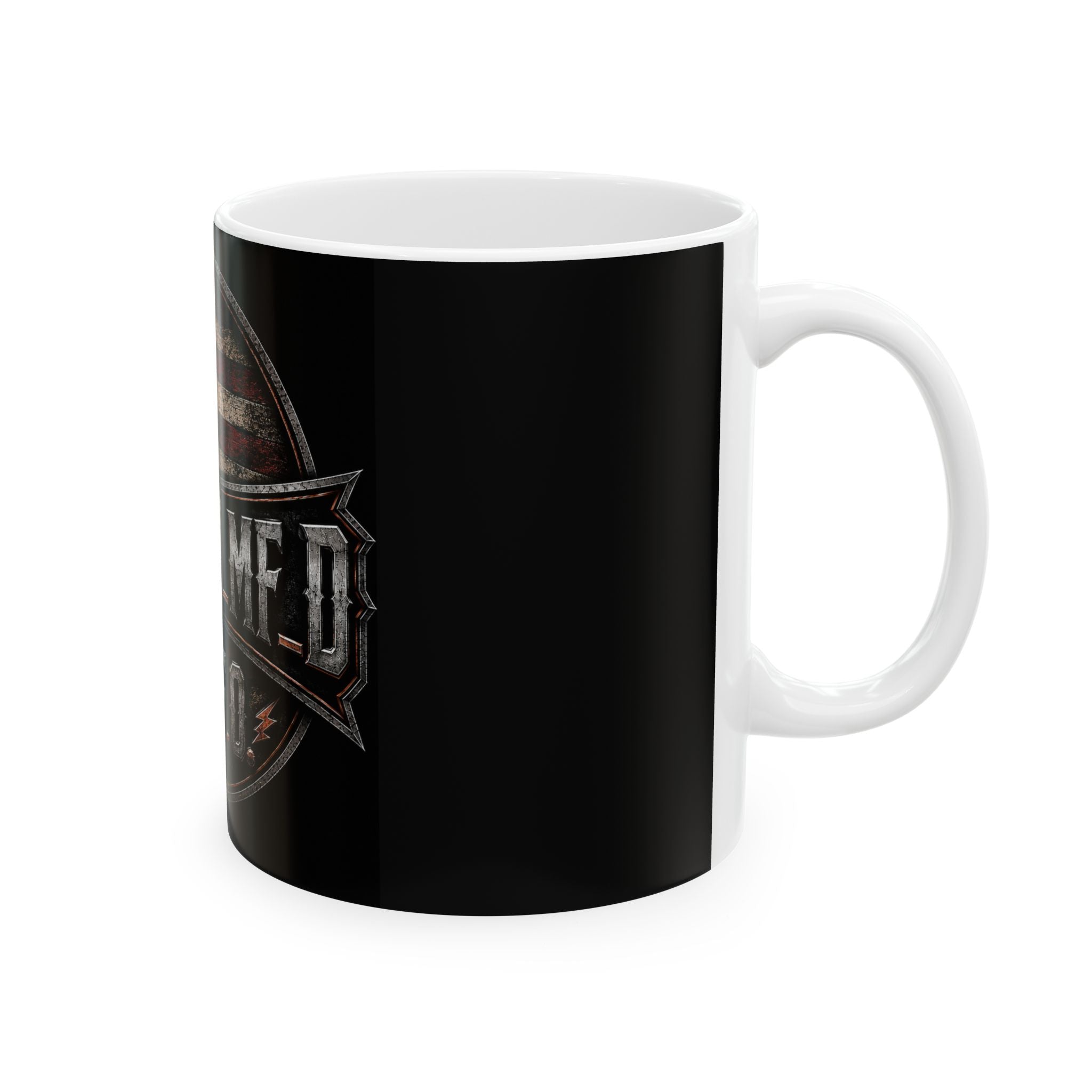 Harley Metal Flag Ceramic Mug – American Biker F.A.F.O. Coffee Cup (11oz/15oz)