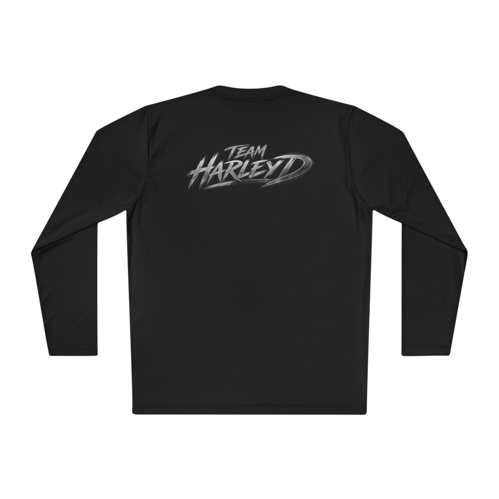 Long Sleeve Tee — 'F.A.Q.' Front / 'Team Harded' Back Graphic