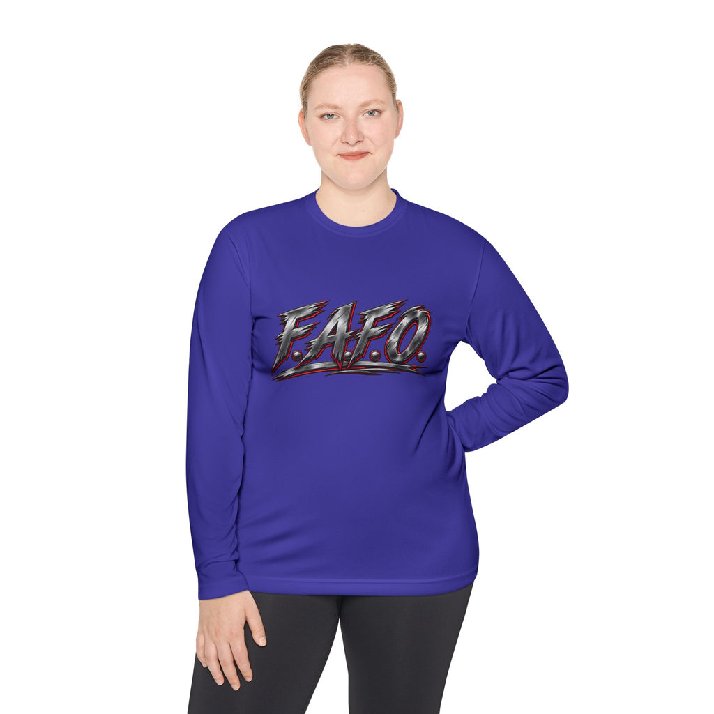 Long Sleeve Tee — 'F.A.Q.' Front / 'Team Harded' Back Graphic