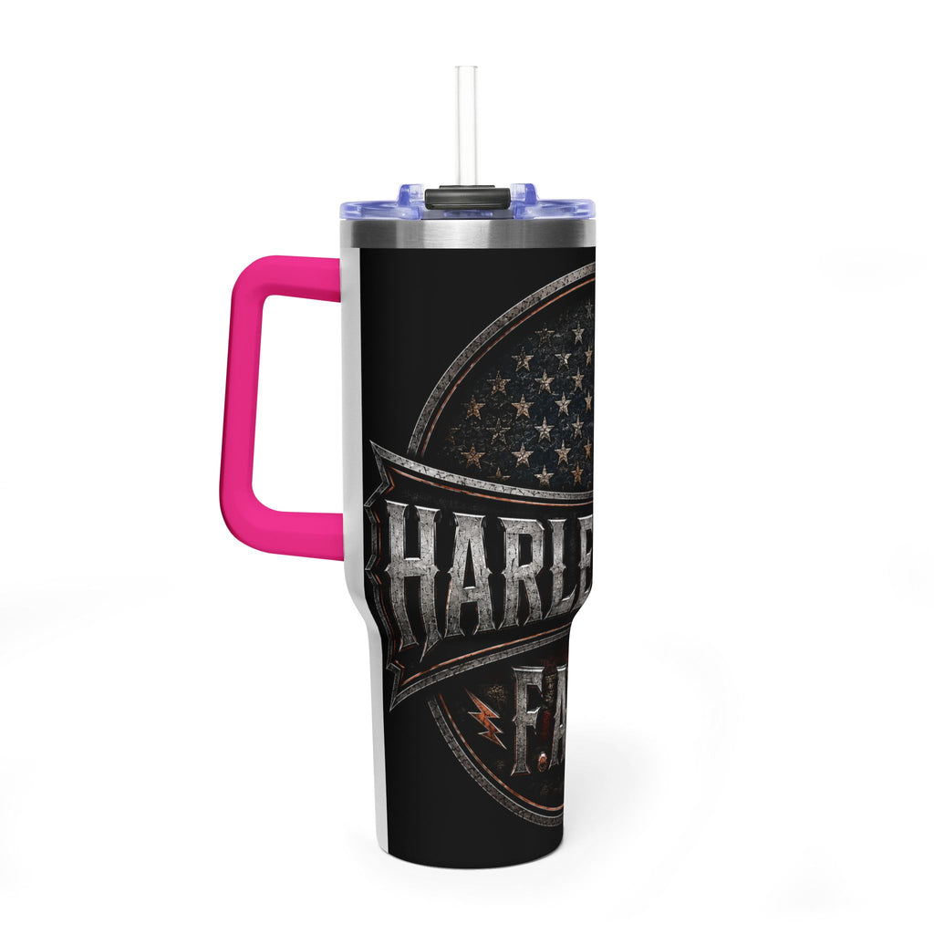 40oz Harley MF Veteran American Flag Vacuum Tumbler
