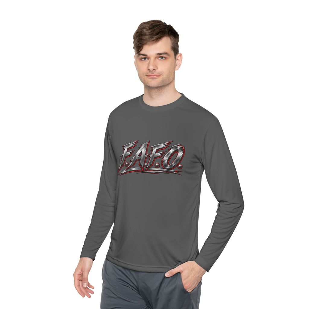 Long Sleeve Tee — 'F.A.Q.' Front / 'Team Harded' Back Graphic