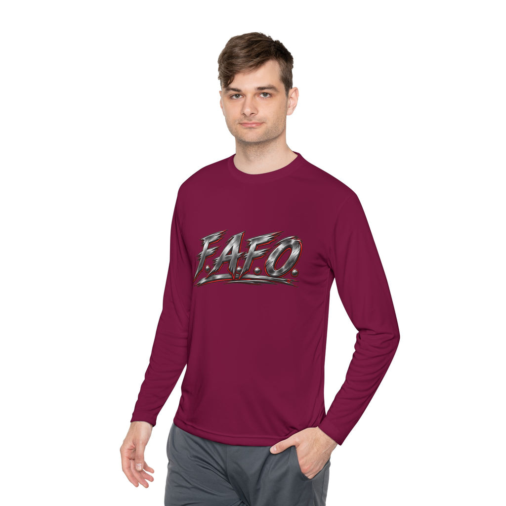 Long Sleeve Tee — 'F.A.Q.' Front / 'Team Harded' Back Graphic